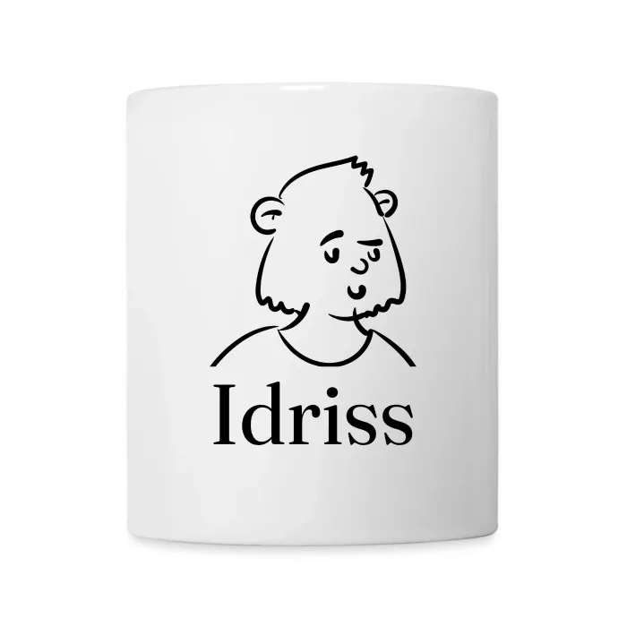 Mug personnalisé au prénom Idriss