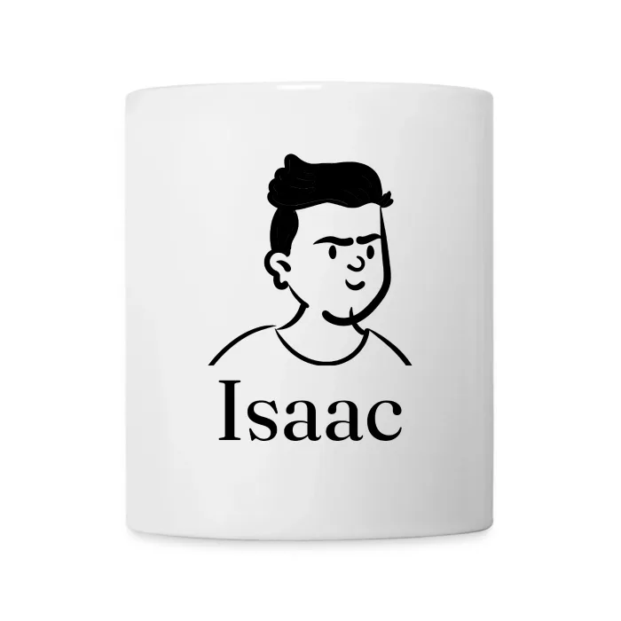 Mug personnalisé au prénom Isaac