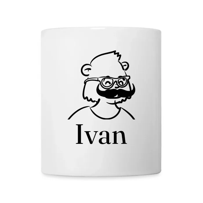 Mug personnalisé au prénom Ivan
