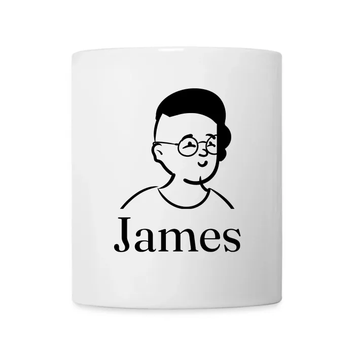Mug personnalisé au prénom James