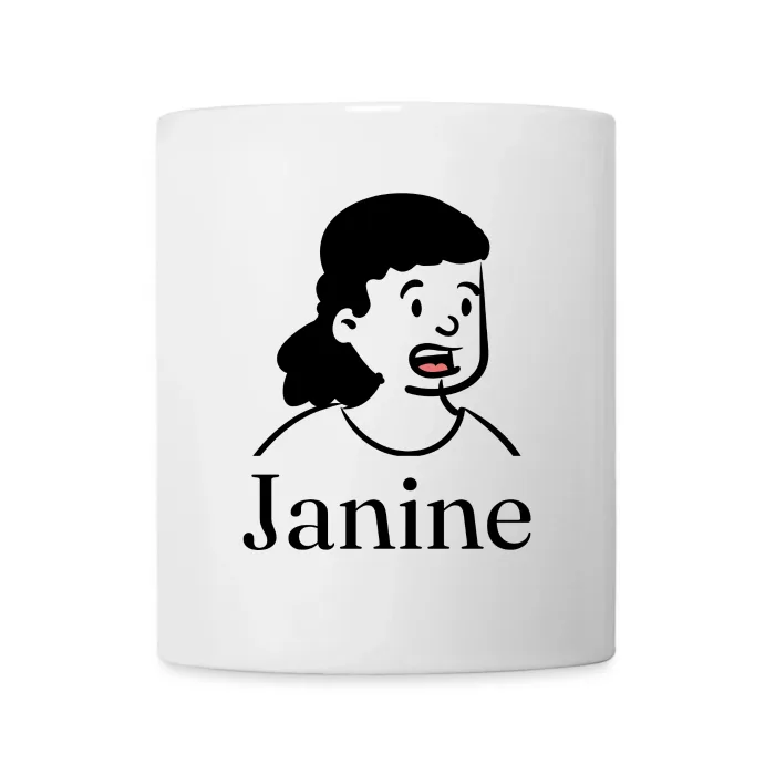 Mug personnalisé au prénom Janine