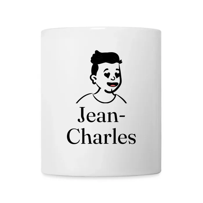 Mug personnalisé au prénom Jean-Charles