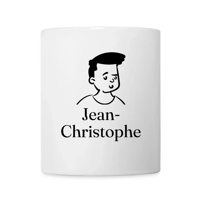 Mug personnalisé au prénom Jean-Christophe