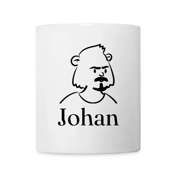 Mug personnalisé au prénom Johan