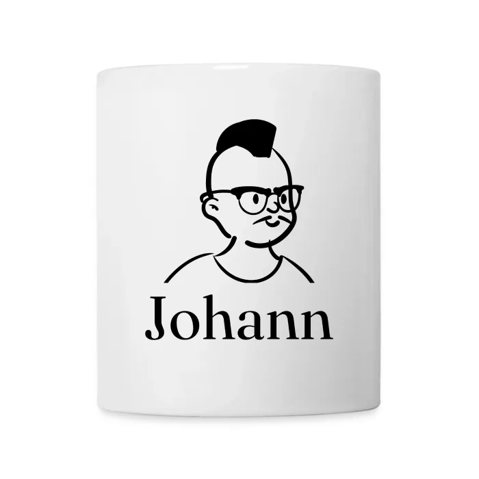 Mug personnalisé au prénom Johann
