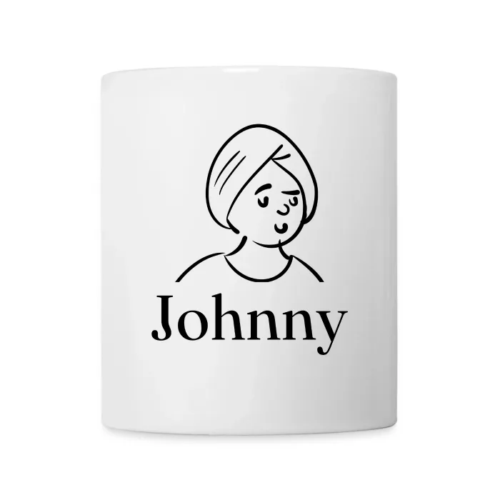 Mug personnalisé au prénom Johnny