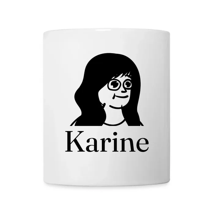 Mug personnalisé au prénom Karine