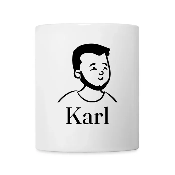 Mug personnalisé au prénom Karl