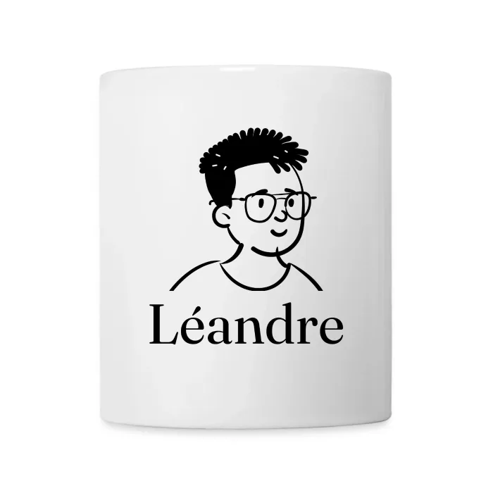 Mug personnalisé au prénom Léandre