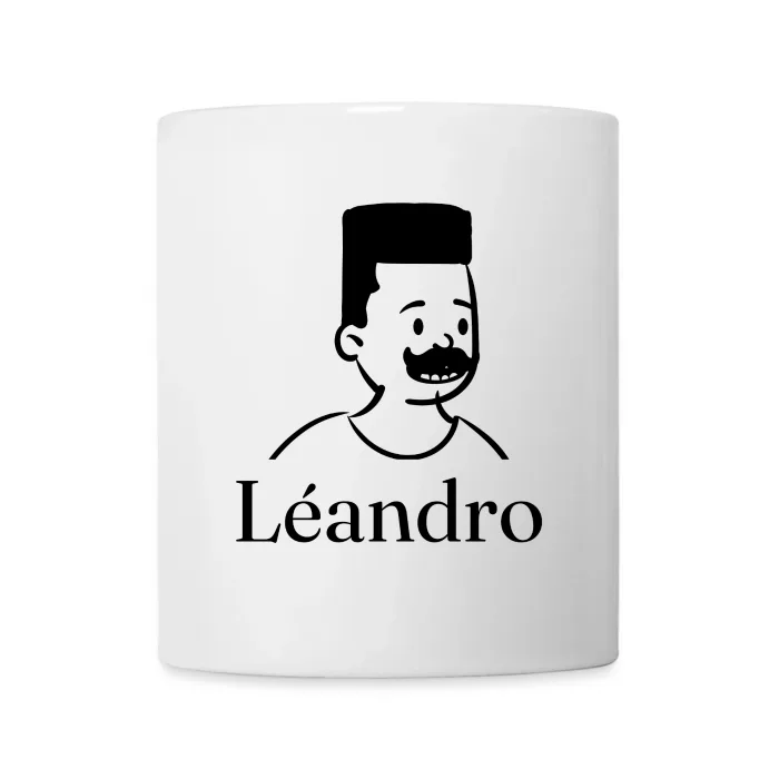 Mug personnalisé au prénom Léandro