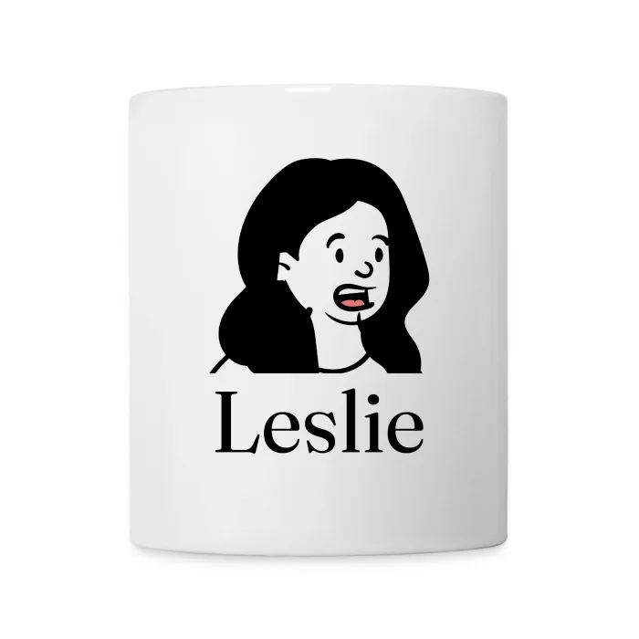 Mug personnalisé au prénom Leslie