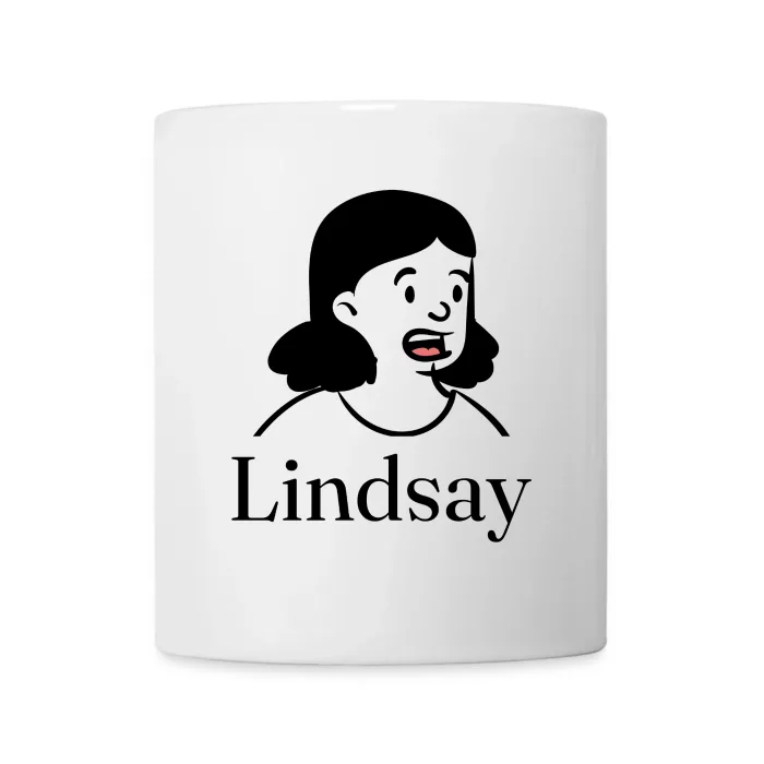 Mug personnalisé au prénom Lindsay