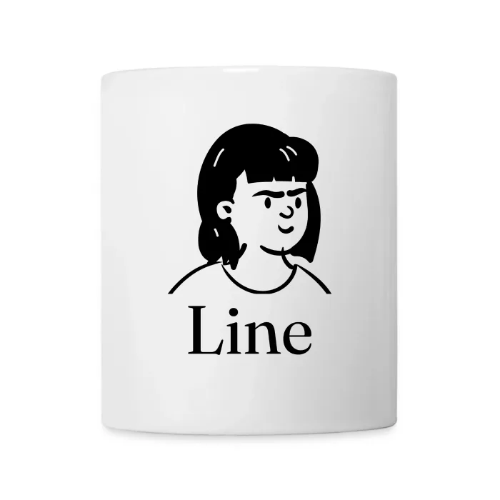 Mug personnalisé au prénom Line