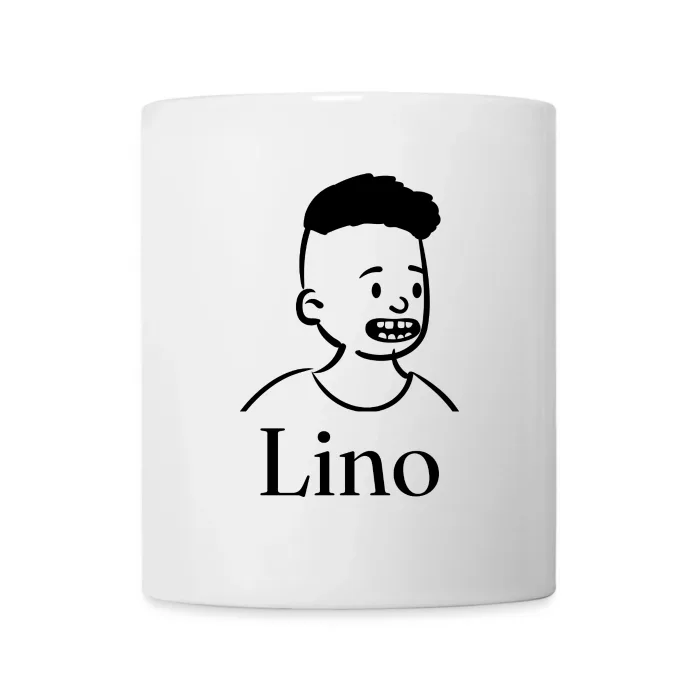 Mug personnalisé au prénom Lino