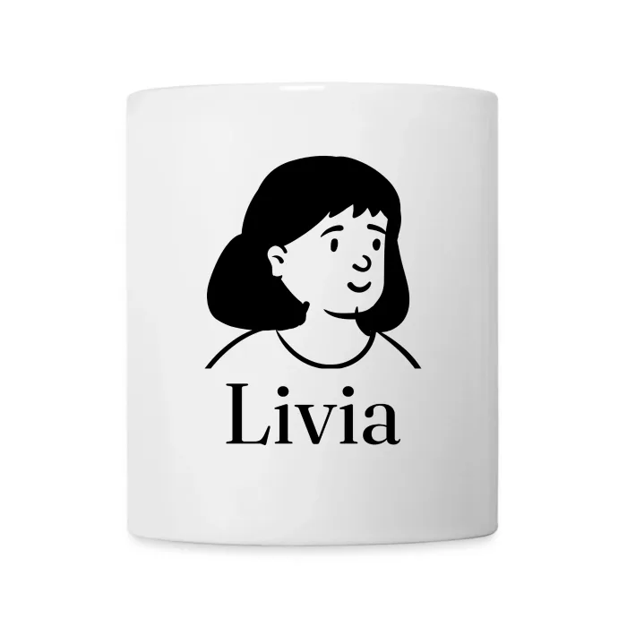 Mug personnalisé au prénom Livia