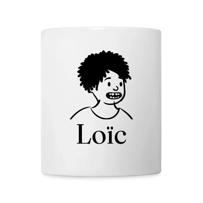 Mug personnalisé au prénom Loïc