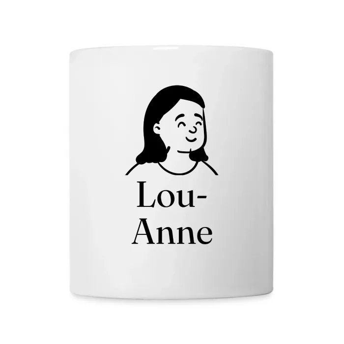 Mug personnalisé au prénom Lou-Anne
