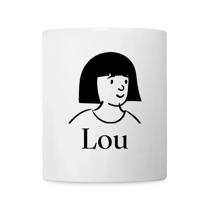 Mug personnalisé au prénom Lou
