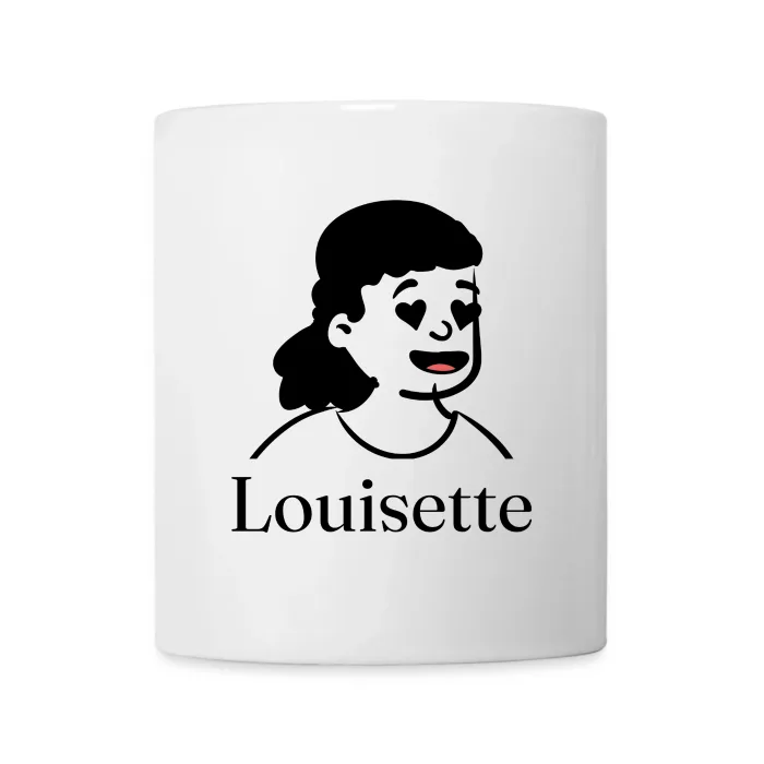 Mug personnalisé au prénom Louisette