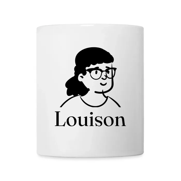 Mug personnalisé au prénom Louison