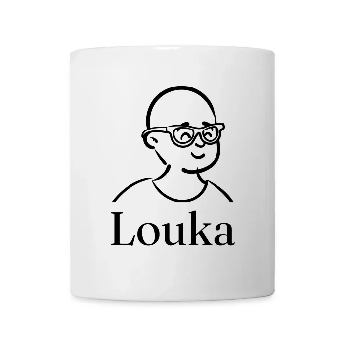 Mug personnalisé au prénom Louka