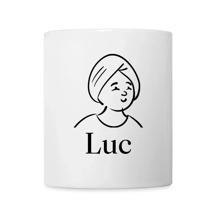 Mug personnalisé au prénom Luc