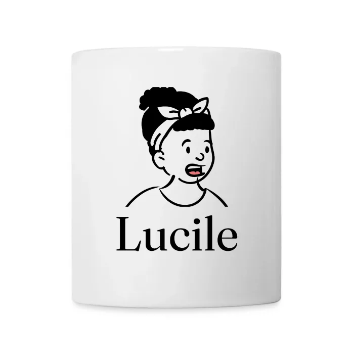 Mug personnalisé au prénom Lucile