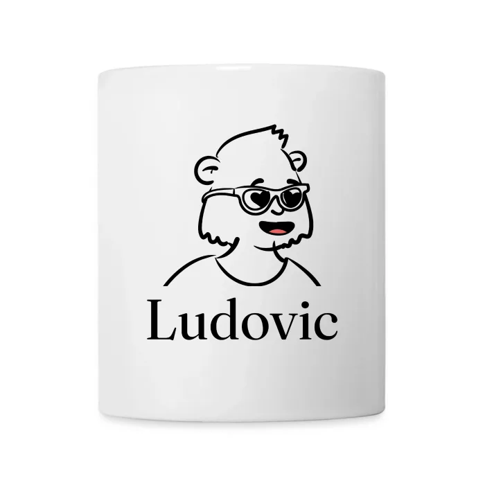 Mug personnalisé au prénom Ludovic