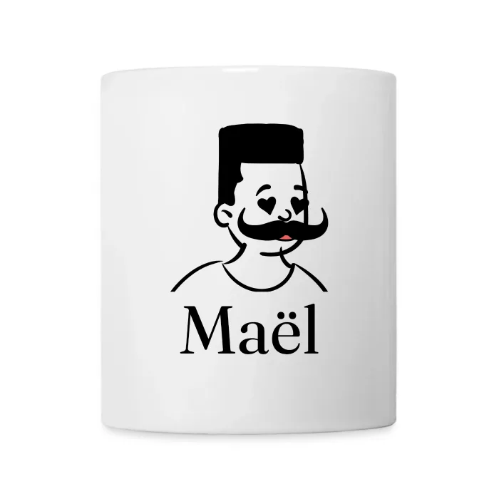 Mug personnalisé au prénom Maël