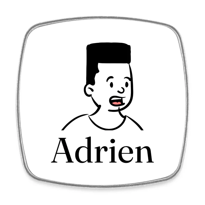 Magnet personnalisé au prénom Adrien
