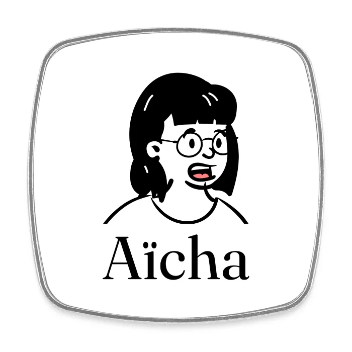 Magnet personnalisé au prénom Aïcha