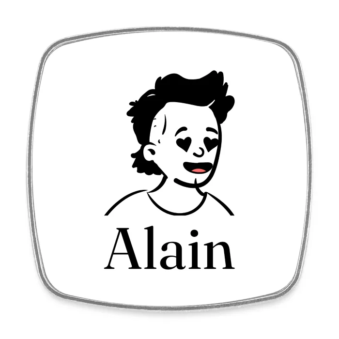 Magnet personnalisé au prénom Alain