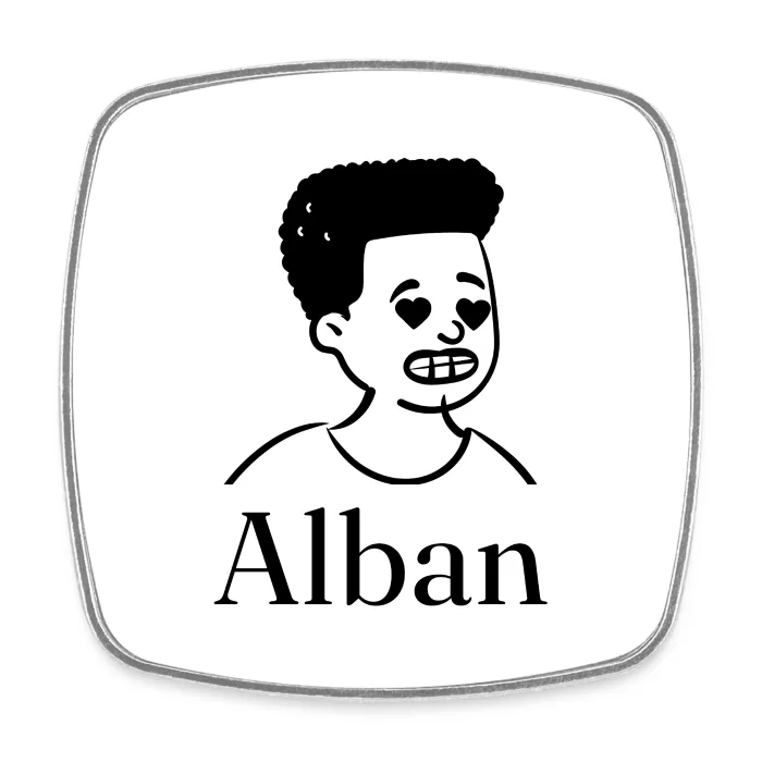 Magnet personnalisé au prénom Alban
