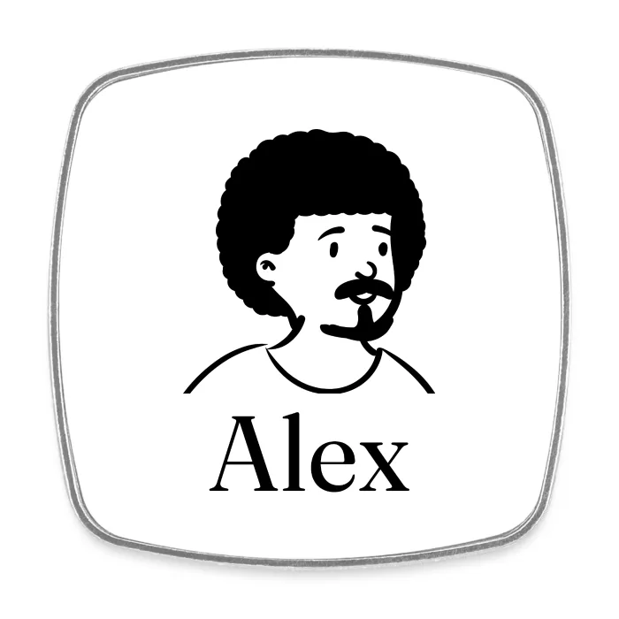Magnet personnalisé au prénom Alex