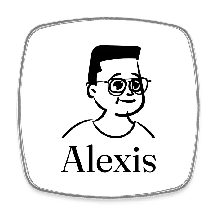 Magnet personnalisé au prénom Alexis