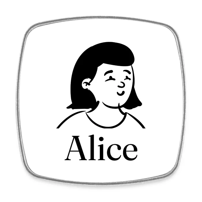 Magnet personnalisé au prénom Alice