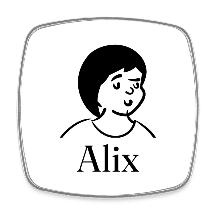 Magnet personnalisé au prénom Alix