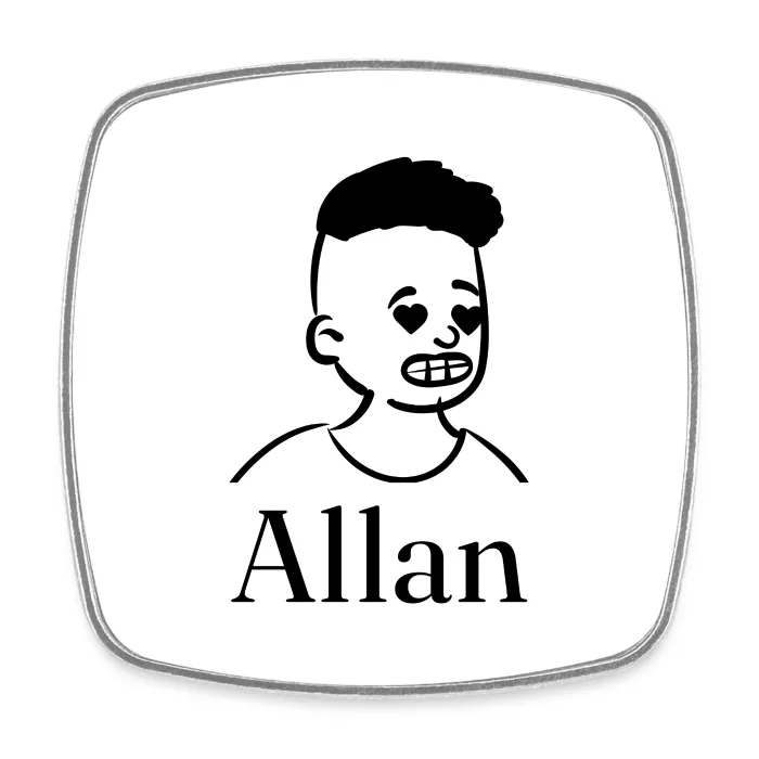 Magnet personnalisé au prénom Allan