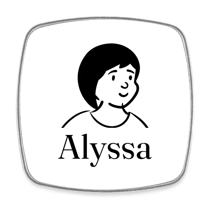 Magnet personnalisé au prénom Alyssa