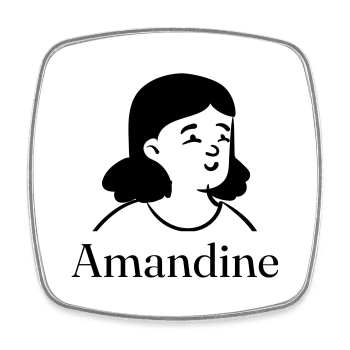 Magnet personnalisé au prénom Amandine