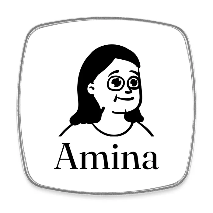 Magnet personnalisé au prénom Amina