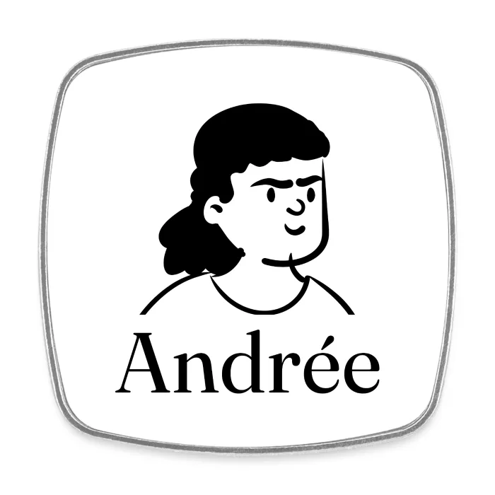 Magnet personnalisé au prénom Andrée