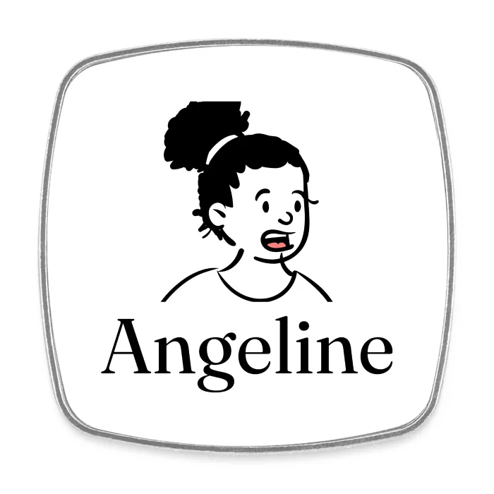 Magnet personnalisé au prénom Angeline