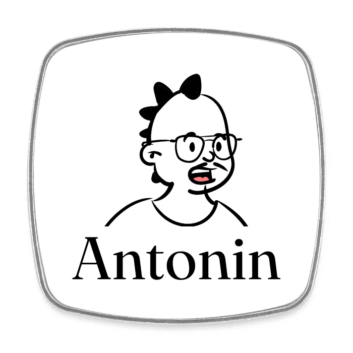 Magnet personnalisé au prénom Antonin