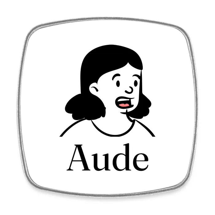 Magnet personnalisé au prénom Aude