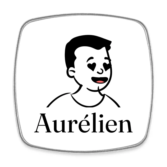 Magnet personnalisé au prénom Aurélien
