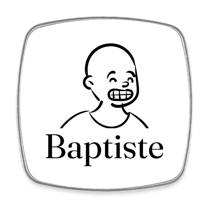 Magnet personnalisé au prénom Baptiste