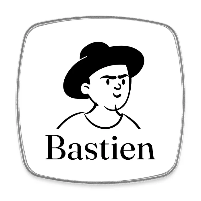 Magnet personnalisé au prénom Bastien