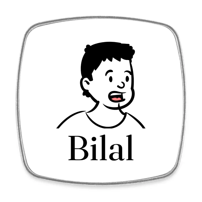 Magnet personnalisé au prénom Bilal