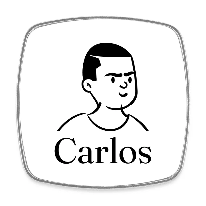 Magnet personnalisé au prénom Carlos
